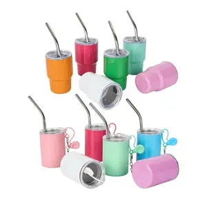 Mini Tumbler Shot Glass with Straw, Lids, Birthday Gifts Mini Tumbler Shot Glass with Straw, Lids, Birthday Gifts